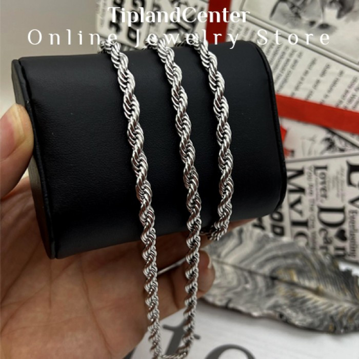 دستبند طنابی استیل رنگ ثابت