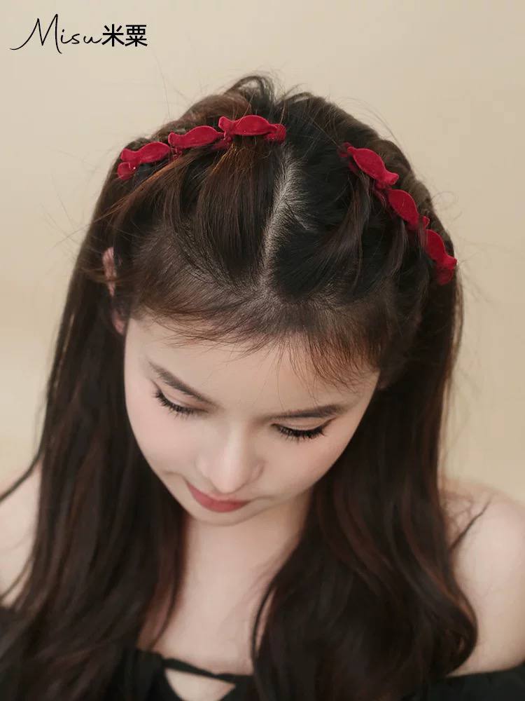 گیره کلیپسی مدل مخمل گلسر گیره دار یا کلیپسی