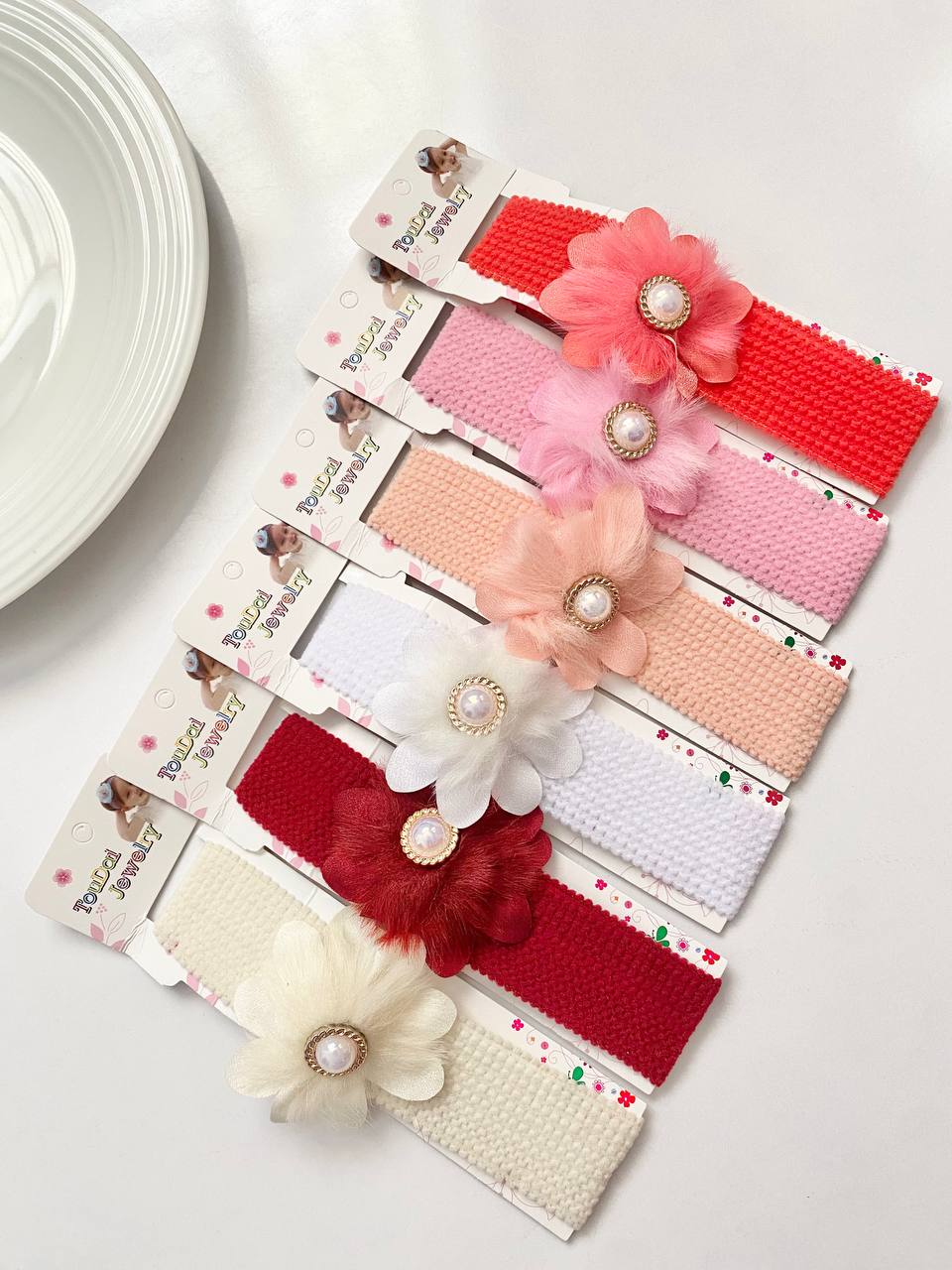 تل نوزادی یا هدبند نوزادی گل دار بچگانه و نوزادی