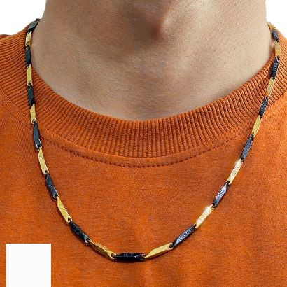 زنجیر استیل کبریتی مردانه رنگ ثابت